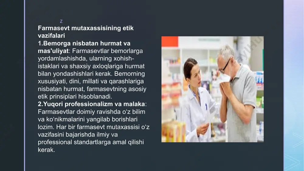 farmasevt mutaxasislarining etikasi - Page 4