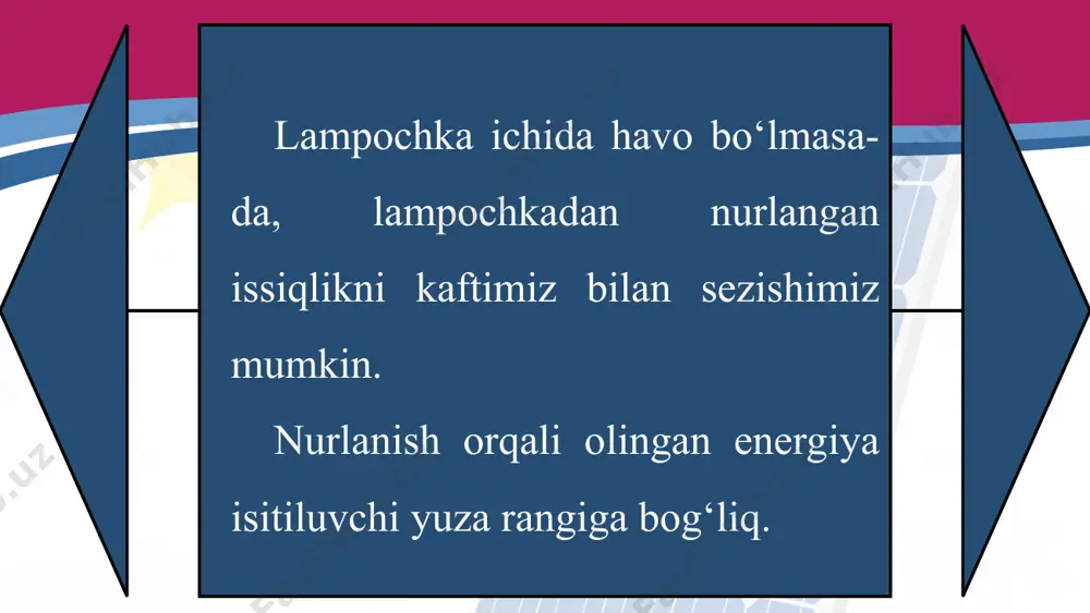 nurlanish. turmushda va texnikada issiqlik uzatilishidan foydalanish 6-sinf - Page 5