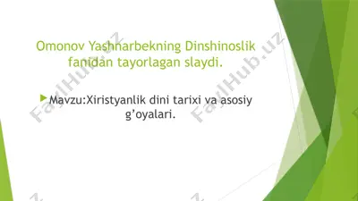 xristianlik — PPTX