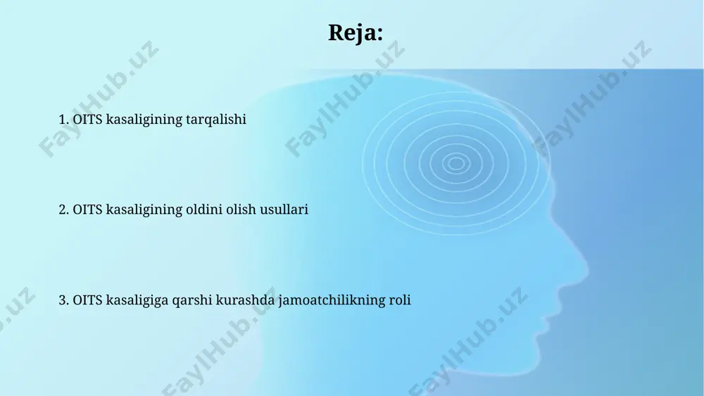 rtunistik infektsiyalarga chalinish xavfini oshiradi. oits kasalligi immunitet tanqisligi virusi (oitv) tufayli kelib chiqadigan surunkali infektsiyaviy kasallik bo'lib, taxminan 37 million kishi dunyoda yashaydi. onalardan bolalarga yuqishning oldini olish emizish davrida oits yuqishining oldini olish uchun ona art terapiyasini davom ettirishi va sun'iy oziqlantirishni qo'llashi tavsiya etiladi, bu virus yuqish xavfini sezilarli darajada pasaytiradi. onadan bolaga oits yuqishining oldini olishda homiladorlik davrida antiretroviral terapiya (art) samaradorligi 98% ga yetadi, bu virusning ona-bolaga o'tishi xavfini sezilarli darajada kamaytiradi. oits tarqalishining geografik xaritasi oits tarqalishining geografik xaritasi sub-sahara afrikasida yuqori darajada konsentratsiyalangan bo'lib, 2021 yilgi ma'lumotlarga ko'ra, global yangi infeksiyalar sonining taxminan 60 foizini tashkil etadi. janubiy amerikada oits bilan kasallanish darajasi nisbatan pastroq bo'lsa-da, ba'zi mamlakatlarda, masalan, braziliyada, yuqori xavf guruhlari orasida infeksiya darajasi yuqori bo'lib qolmoqda. oitsning oldini olishning asosiy usullari steril tibbiy asboblar va vositalardan foydalanish, shuningdek, qon quyishdan oldin qonni tekshirish kabi profilaktika choralari oitsning tarqalishini sezilarli darajada …