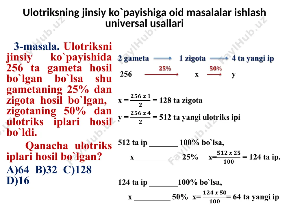 ulotriksning jinsiy ko`payishiga oid masalalar ishlash universal usullari - Page 5
