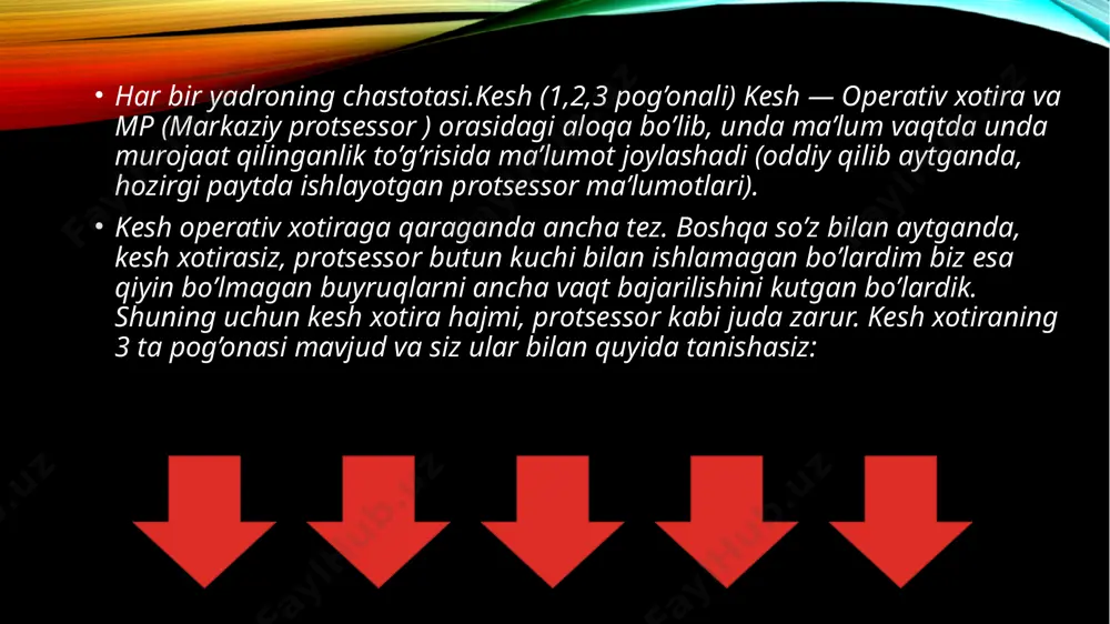 core i-5 intel core i-7 va undan yuqorilari. ushbu protsessorlarni tanlashda albatta olinayotgan kompyuterning qaysi yo`nalishda ishlatilishiga bog`liq. !!! kompyuter harid qilmoqchi bo`lsangiz albatta mutaxassis bilan maslahat qilish kerak! e’tiboringiz uchun rahmat! tayyorladi: cho`tboyev umarbek image2.png image3.jfif image4.png image5.jfif image6.jfif image7.jfif image8.png image9.jfif image10.png image1.png /docprops/thumbnail.jpeg