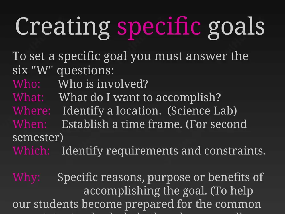 smart goals - Page 4