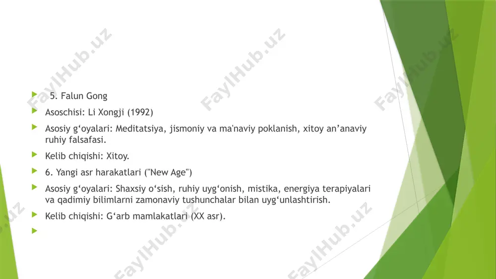 yangi diniy ta'limotlar va sektalar - Page 5