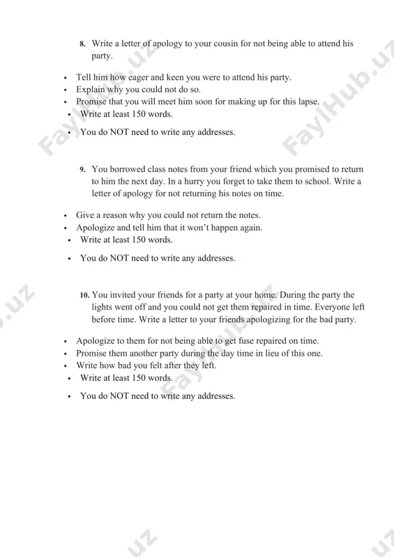 letter writing guide - Page 3