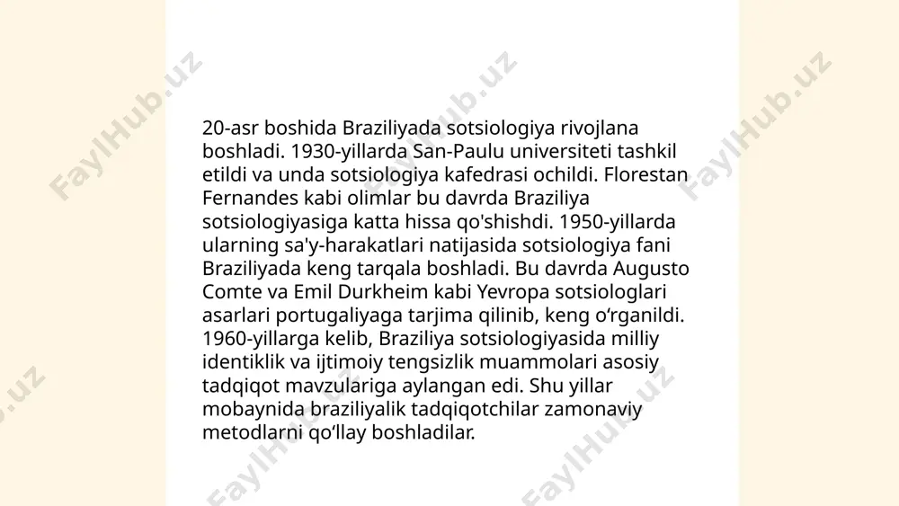braziliyada sotsiologiyaning rivojlanishi - Page 5
