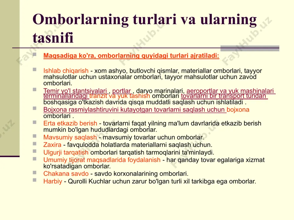 ning markaziy yoki zonali omborlari. bir hududda o'z dilerlariga xizmat ko'rsatadigan hududiy omborlar. tovarlar iste'mol qilinadigan hududlarda kichik ulgurji va/yoki chakana iste'molchilarga xizmat ko'rsatadigan dilerlik markazlari. image1.wmf image2.wmf image3.jpeg image4.jpeg image5.jpeg image6.jpeg image7.jpeg image8.jpeg image9.jpeg image10.jpeg image11.jpeg image12.jpeg image13.jpeg image14.jpeg image15.jpeg image16.jpeg image17.png image18.jpeg image19.jpeg image20.jpeg image21.jpeg image22.jpeg image23.jpeg image24.jpeg image25.jpeg image26.jpeg image27.jpeg image28.jpeg