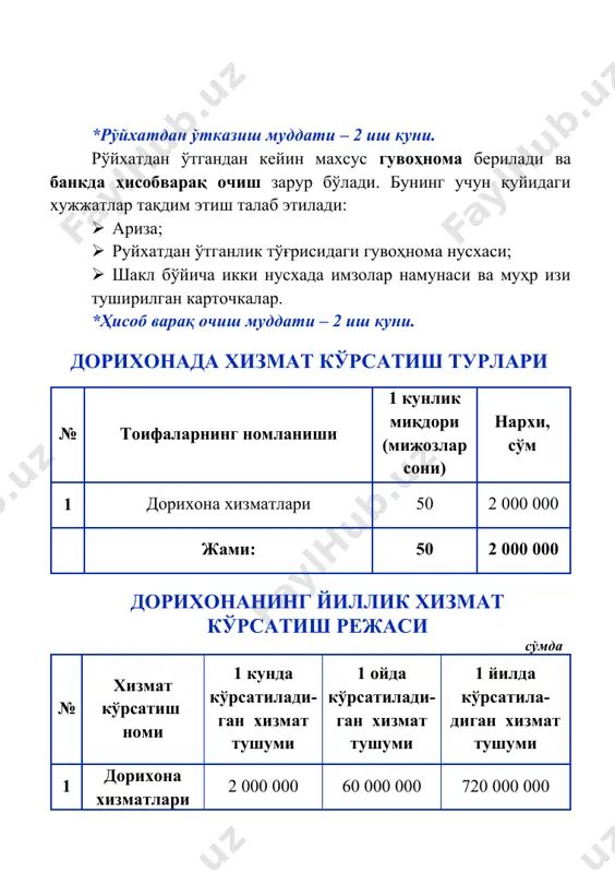 dorikhona xizmatlari tashkil etish ta'limi - Page 5