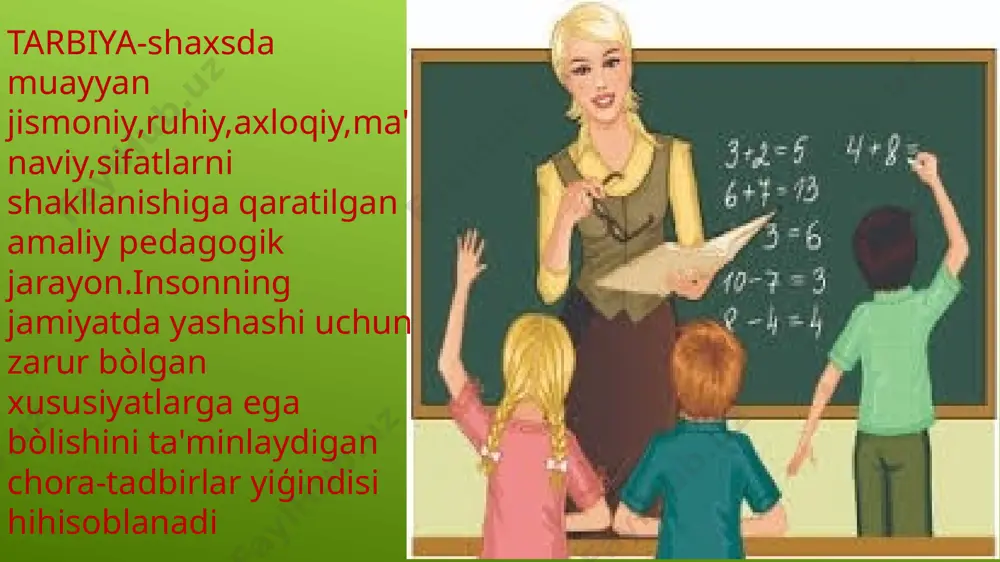 tarbiya jarayoni, o'z-o'zini tarbiyalash - Page 2