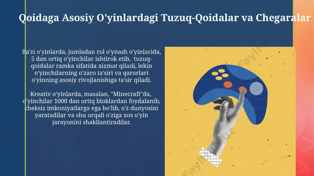 ijodiy va qoidaga asosiy o'yinlarning ta'rifi - Page 5