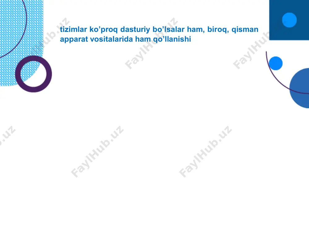 ha vaqt hali talaba, linus torvalds asos solgan. u qisqa vaqt ichida kompyuter ishqibozlari orasida tez tarqaldi. hozirgi kunda, u tez rivojlanayotgan ot dan biri hisoblanadi. chunki u axborot texnologiyalar bozorida oʼz oʼrniga ega ibm, novell, sun kabi katta kompaniyalar unga koʼp millionli investitsiya qilmoqda. linuxning asosi unix ot ga oʼxshaydi. unix ot birinchi otlardan biri boʼlib texnik nuqtai nazardan eng mustahkam va himoyalangan hisoblanadi. аmmo asosiy sabab bu emas. eng asosiy sabab — boshqalardan, masalan windows yoki unixdan farqi linux bitta kompaniya yoki shaxsga tegishli emas. uning egasi — hamma. solaris operatsion tizimi solarioperatsion tizimi – sun s tomonidan taklif qilinganmicrosystemsunix korporatsiyatizimining rusumi. solarisoperatsionsimmetrik multiprotsessorli ish sibajaradi, tasvirlar bilan ishlash vositalariga ega, maʼlumotlar xavfsizligini taʼminlaydi. tizim internet tarmogʼi, elektron pochta, shu jumladan, nutqiy pochta, faksimil aloqa bilan oʼzaro ishlay oladi. yuqori unum va masshtablanuvchilik xususiyatlariga ega. mac os operatsion tizimi mac os operatsion tizimi - kompaniyasi tomonidan shaxsiy kompьyuterlar …