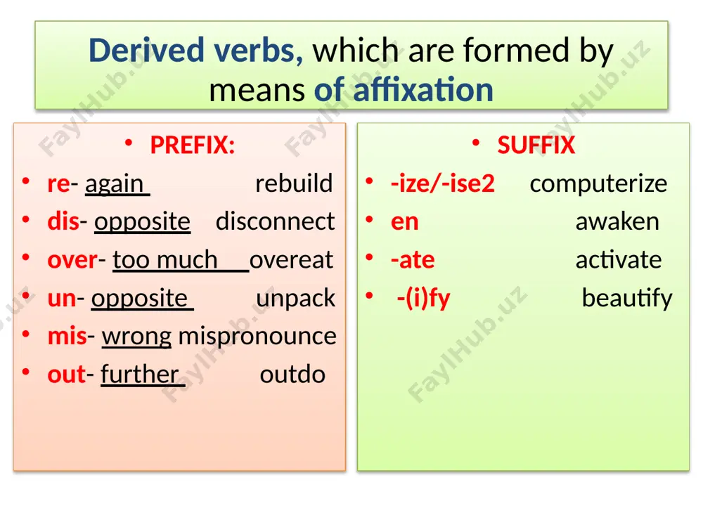 structural forms and grammatical categories of the verb - Page 5