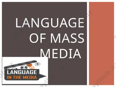 language of mass media — PPTX