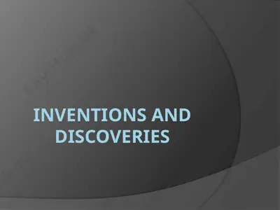 inventions and discoveries — PPTX