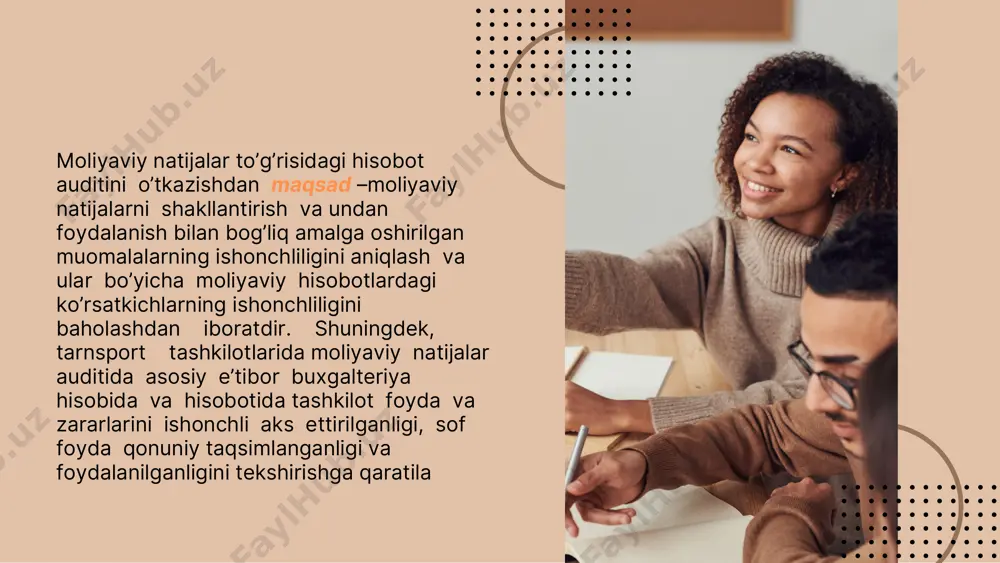 moliyaviy natijalar to'g'risidagi hisobot auditining - Page 5