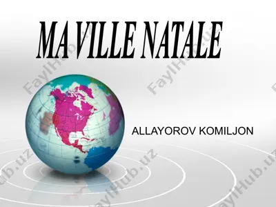 ma ville natale — PPT