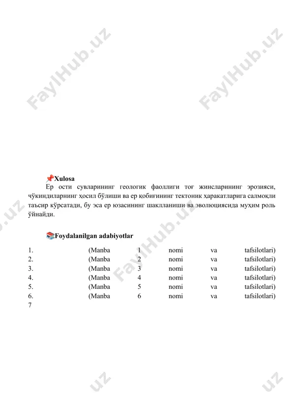 yer osti suvlarining geologik faolyati - Page 5