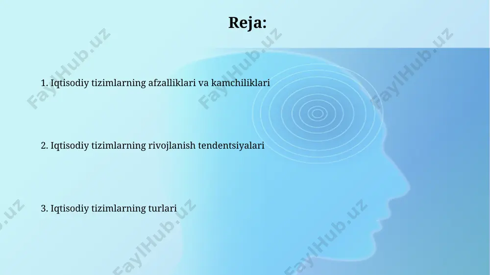 atadi. yaimni hisoblashning uchta asosiy usuli mavjud: xarajatlar usuli, daromadlar usuli va qo'shilgan qiymat usuli, ularning har biri yaimning turli jihatlarini aks ettiradi va taxminan bir xil natijani beradi. iqtisodiy siyosatning asosiy vositalari soliq siyosati, ya’ni turli tovarlar va xizmatlarga qoʻyiladigan soliq stavkalarini oʻzgartirish orqali, davlat 15-25% daromadni jamg'arishi va ijtimoiy dasturlarni moliyalashtirishi mumkin. iqtisodiy siyosatning asosiy vositalaridan biri davlat byudjeti boʻlib, u orqali davlat 20-30% yaimni qayta taqsimlaydi va infratuzilma loyihalarini moliyalashtiradi. ishsizlik darajasi ishsizlikning tabiiy darajasi, iqtisodiyotning to'liq bandligi holatida mavjud bo'lgan minimal ishsizlik darajasi, turli mamlakatlarda farq qiladi va odatda 4% dan 6% gacha oralig'ida bo'ladi, bu iqtisodiyotning tuzilishi va mehnat bozorining moslashuvchanligiga bog'liq. inflatsiya darajasi va ishsizlik darajasi o'rtasida teskari bog'liqlik mavjud bo'lib, illips egri chizig'i orqali ifodalanadi. masalan, 5% inflyatsiya bilan ishsizlik 7% ga tushishi mumkin, ammo bu davlatning iqtisodiy siyosati va boshqa omillarga bog'liq. bozor iqtisodiyoti bozor iqtisodiyoti davlatning aralashuvi minimal bo'lgan, ammo mulkchilik …