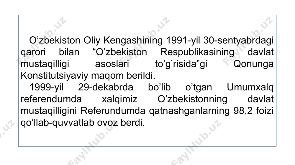 mustaqil o‘zbekiston respublikasi tashkil topishining tarixiy ahamiyati - Page 5