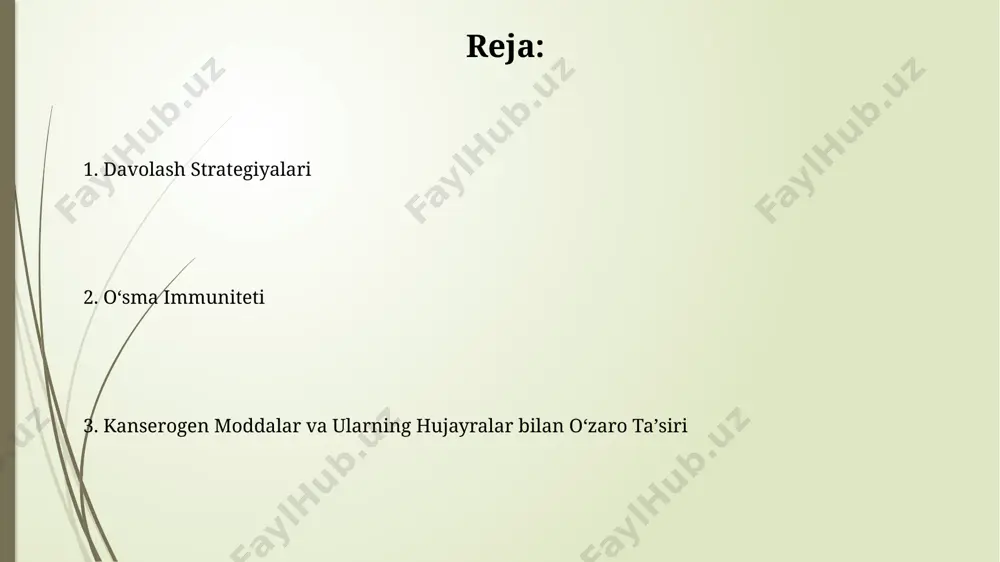 elib chiqaruvchi omillarga umumiy nuqtai saraton kelib chiqaruvchi omillar 100 dan ortiq kimyoviy moddalar, shu jumladan, benzol va asbest kabi ma'lum toksik moddalarni o'z ichiga oladi. ultrabinafsha nurlanish (uv) terida melanomani keltirib chiqaradigan asosiy saraton kelib chiqaruvchi omil hisoblanadi va terining 90% dan ortiq saraton hollari bilan bog'liq. immunitet tizimining roli immunitet tizimi saraton hujayralarini aniqlash va yo'q qilish uchun t-hujayralar, b-hujayralar va tabiiy killer (nk) hujayralar kabi turli xil immun hujayralaridan foydalanadi, bu jarayonlarning samaradorligi saratonning bosqichiga bog'liq. immunoterapiya usullari, masalan, tekshiruv nuqtalarini bloklash, immunitet tizimining saraton hujayralariga qarshi kurash qobiliyatini kuchaytiradi, bu esa saraton hujayralarining o'sishini to'xtatadi va 5 yillik omon qolish ko'rsatkichlarini yaxshilaydi. genotoksik va epigenetik o'zgarishlar ba'zi kanserogenlar ham genotoksik, ham epigenetik ta'sirlarni ko'rsatib, hujayra o'sishini tartibga soluvchi 20 dan ortiq genni buzishi mumkin. genotoksik o'zgarishlar dnkning 5-10%ini o'zgartirib, mutatsiyalarni, xromosomalar sonining o'zgarishini va katta strukturaviy aberratsiyalarni keltirib chiqarishi mumkin. kelajakdagi tadqiqot yo'nalishlari kanserogenlarning xujayralar bilan …