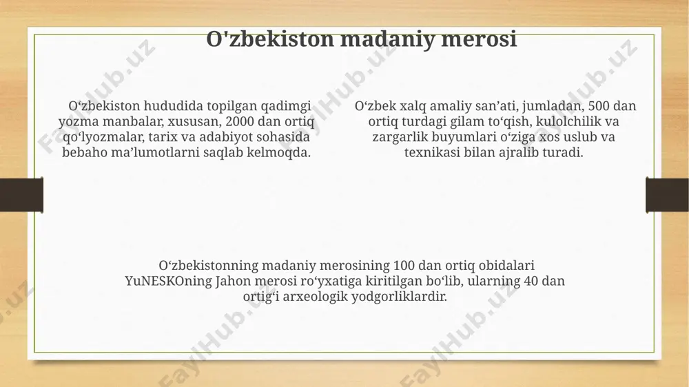 o'zbek ma'daniy me'rosi va qadiyatlari - Page 4