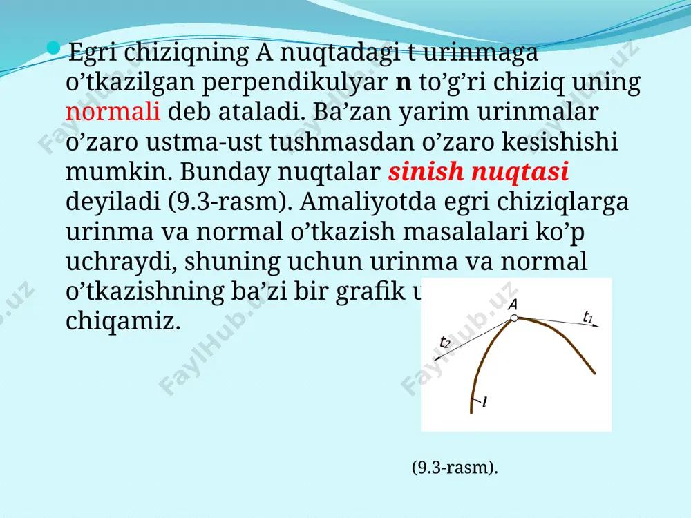 egri chiziqlar va ularning turlari - Page 5