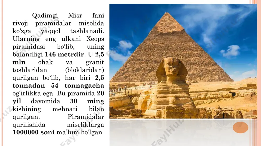 onalik yo‘li», «ikki qarama-qarshi qirrani qo‘lda ushlab, ammo xalq uchun o‘rtachasidan foydalanish» qoidasini qo‘llash, ya’ni qarama-qarshiliklarni yumshatish va murosasozlik nazariyasiga rioya etish. daosizm  , ya‘ni beshta unsur - olov, suv, havo, yer va yog‗och yoki metall olamdagi barcha jismlar asosini tashkil etadi olamning asosini tashkil etuvchi ―si‖ eramizdan oldingi vi asrdan boshlab markaziy osiyoda zardushtiylik diniy-falsafiy ta‟limoti vujudga kelib, eramizning iii asrigacha hukmronlik qildi. zardushtiylikning vatani sifatida markaziy osiyo (baqtriya, xorazm) va eron (midiya) ko„rsatiladi. zardushtiylikda eng qadimgi davrlardan boshlab (eramizdan oldingi iii-ii-nchi ming yilliklar) eramizdan oldingi 1-ming yillik o„rtalarigacha bo„lgan markaziy osiyo va yaqin sharq xalqlarining diniy va ma‟lum ma‟noda falsafiy tasavvurlari aks etgan. 2. markaziy osiyo hududidagi qadimgi falsafiy fikrlar. zardushtiylik, moniylik va mazdakchilik ta‟limotlari. avesto yasna «diniy marosimlar» yasht maʼno jihatdan yasnaga yaqin visparad «barcha ilohlar haqidagi kitob» vendidad «yovuz ruhlarga qarshi qonunlar majmuasi» tarixning uch davri  bo‗lgan –shunday tugallanib,  davr bo‗lgan-. yaxshilik bilan …