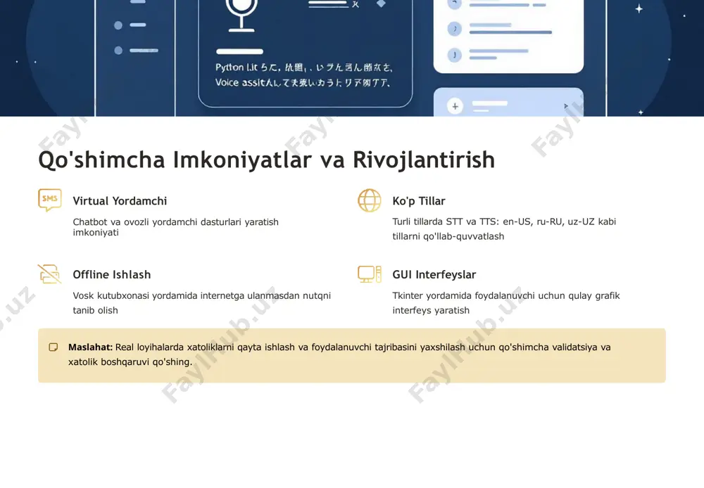 python'da tts va stt dasturlari - Page 5