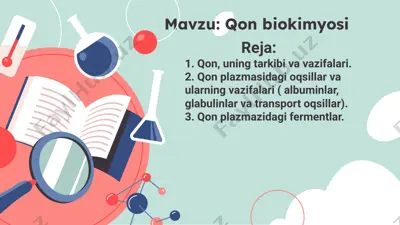 qon biokimyosi — PPTX