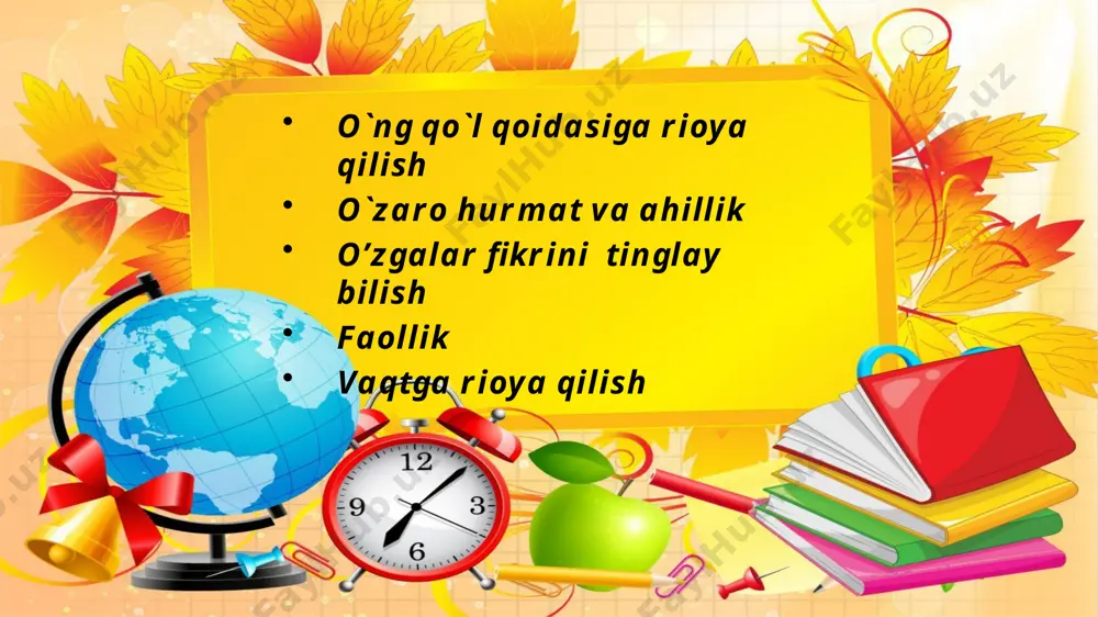 1-sinf matematika fanidan belgilar dars taqdimoti - Page 2
