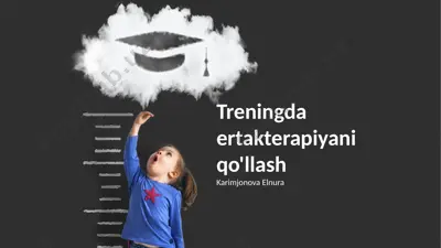 treningda ertakterapiyani qo'llash — PPTX