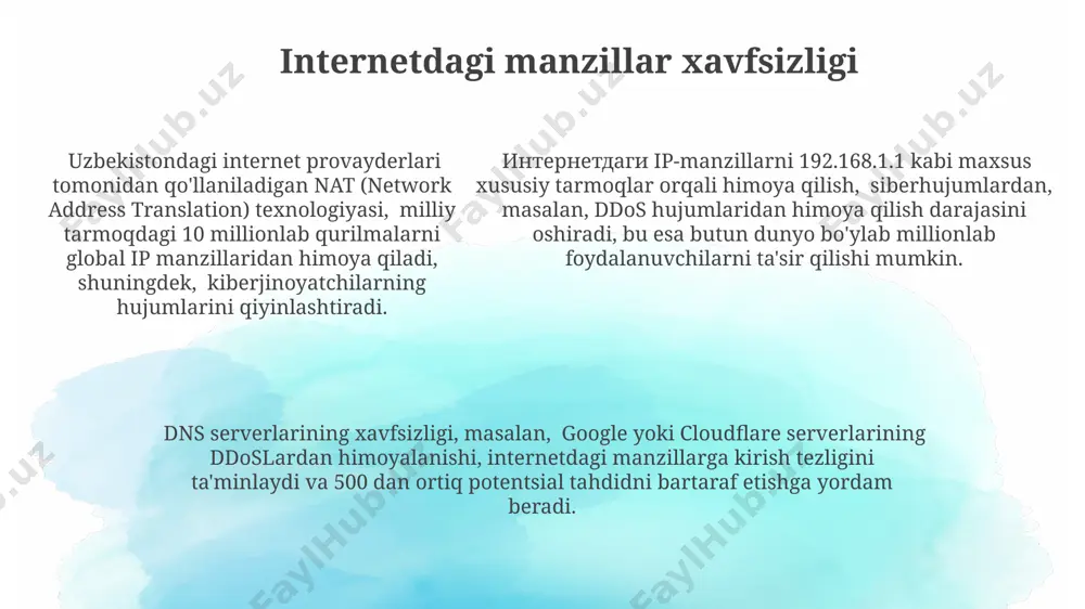 internet tarmog'ida adress tushunchasi - Page 5