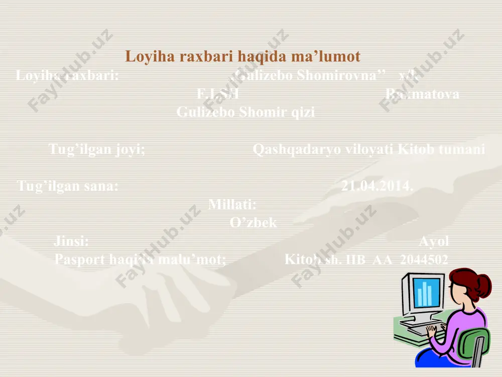 oringiz uchun raxmat