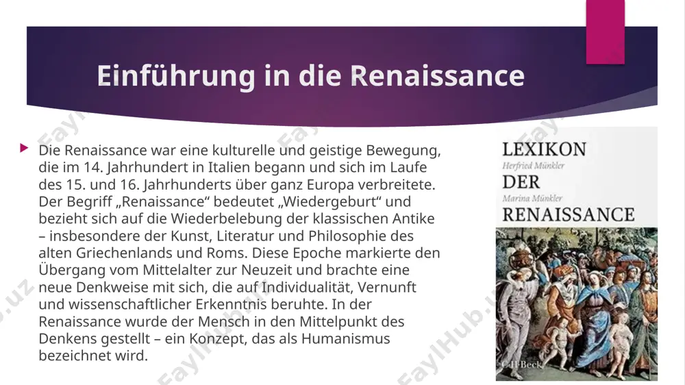 verbunden, die durch martin luther eine religiöse und sprachliche revolution auslöste. bildung, sprachpflege und moralische erneuerung standen im mittelpunkt der deutschen renaissance-literatur. humanismus und seine bedeutung für die deutsche literatur der deutsche humanismus war von persönlichkeiten wie erasmus von rotterdam, johannes reuchlin und ulrich von hutten geprägt. sie forderten die rückkehr zu den quellen („ad fontes“), das studium der alten sprachen und eine moralische erneuerung des menschen. in der literatur zeigte sich der humanismus durch die hinwendung zu klassischer form, klarer sprache und moralisch-philosophischen themen. deutsche humanisten übersetzten lateinische und griechische texte und schufen neue werke, die den menschen als selbstbewusstes, vernunftbegabtes individuum darstellten. frühhumanistische autoren und werke unter den frühhumanistischen autoren deutschlands sind conrad celtis, johannes reuchlin und sebastian brant hervorzuheben. celtis, der als „erster deutscher humanist“ gilt, gründete literarische akademien und verfasste lateinische gedichte im klassischen stil. johannes reuchlin setzte sich für das studium der hebräischen sprache ein …