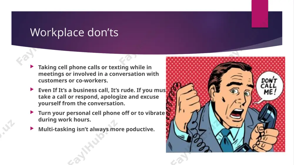 workplace etiquette and responsibility - Page 5