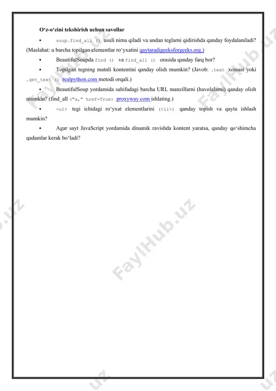 veb-sahifadan ma'lumot yig'ish - Page 5