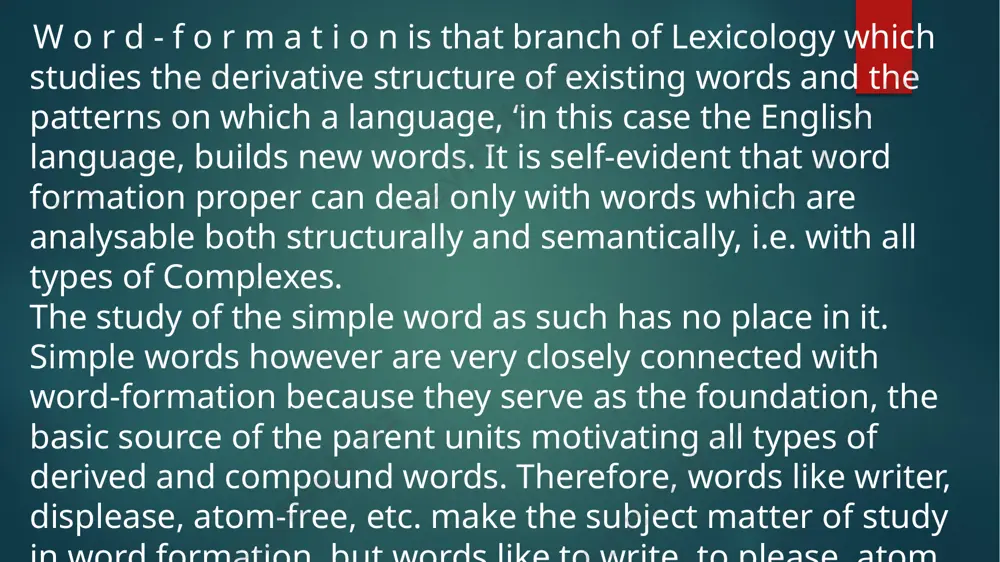 ich a simpler word was derived those are cases of the process called back-formation (or back-derivation) 1, cf. beggar — to beg; editor — to edit; chauffeur — to chauff and some others. (back-formation – noun /ˈ‍bæk fɔːmeɪʃn/ /ˈ‍bæk fɔːrmeɪʃn/ [uncountable, countable] linguistics a word formed by removing or changing the end of a word that already exists. for example, commentate is a back-formation from commentator.) the fact that historically the verbs to beg, to edit, etc. were derived from the corresponding agent nouns is of no synchronous relevance. while analysing and describing word-formation synchronically it is not enough to extract the relevant structural elements from a word, describe its structure in terms of derivational bases, derivational affixes and the type of derivative patterns, it is absolutely necessary to determine the position of these patterns and their constituents within the structural semantic system of the language as a whole. productivity …
