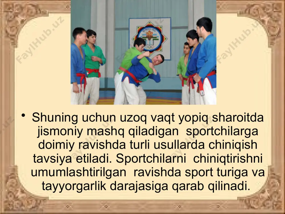 chiniqish sportchilar uchun muhimiyat - Page 5