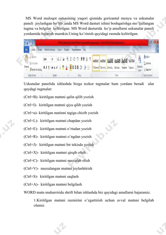 ms word matn muharriri va uning imkoniyatlari - Page 5