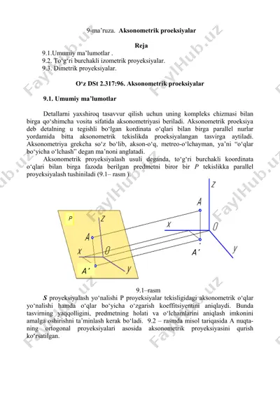 aksonometrik proeksiyalar — PDF