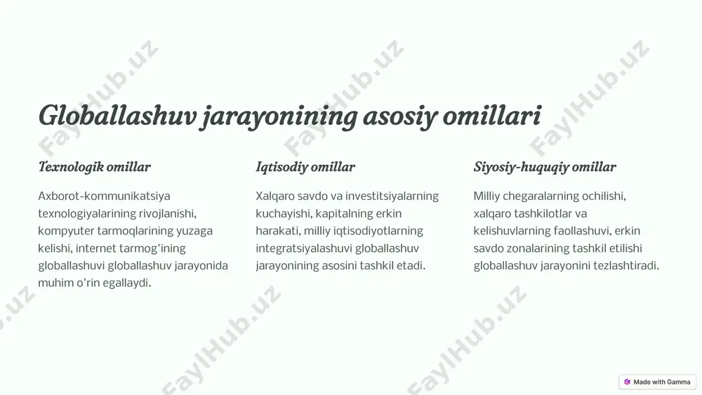 globallashuv va mintaqalashuv jarayonlari - Page 5