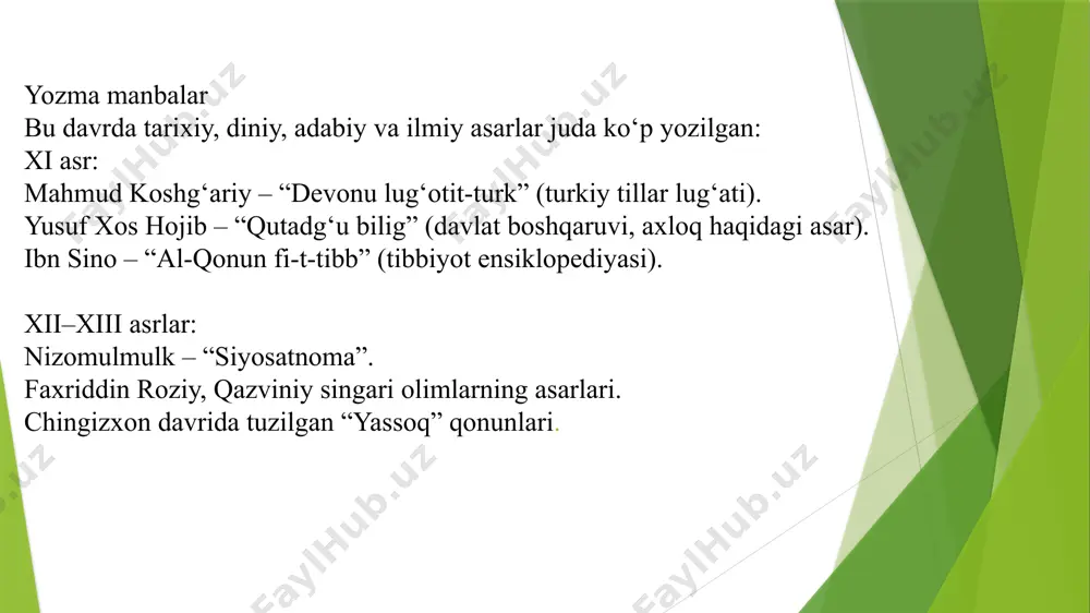 xi-xvii asrlarga oid manbalari adabiyotlar - Page 4