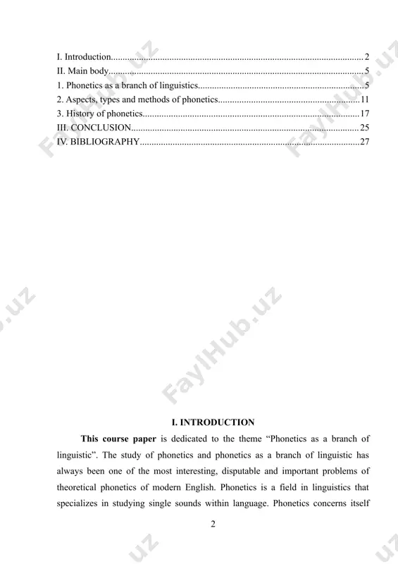 ly, linguistics paid little attention to the achievement of the sound side of the language. an exception is the work of the frenchman cordemoy, a prominent representative of slavic social thought of the 12th century. y. krizhanich, m. lomonosov xviii century. and some others. but even in the first half of the 19th century. scientists had difficulty distinguishing between sounds and letters. the main aim of the present course paper is to give information about phonetics and its contribution to linguistics. the main aim of our present research puts forward the following tasks to fulfill: -articulatory phonetics is the study of how speech is made with the mouth, tongue and lungs. -acoustic phonetics is the study of how speech sounds acoustically, such as speech frequency and harmonics. -auditory phonetics is the study of how speech is perceived by the brain. the main material of this course paper is taken from …