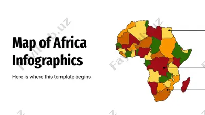 map of africa infographics — PPTX