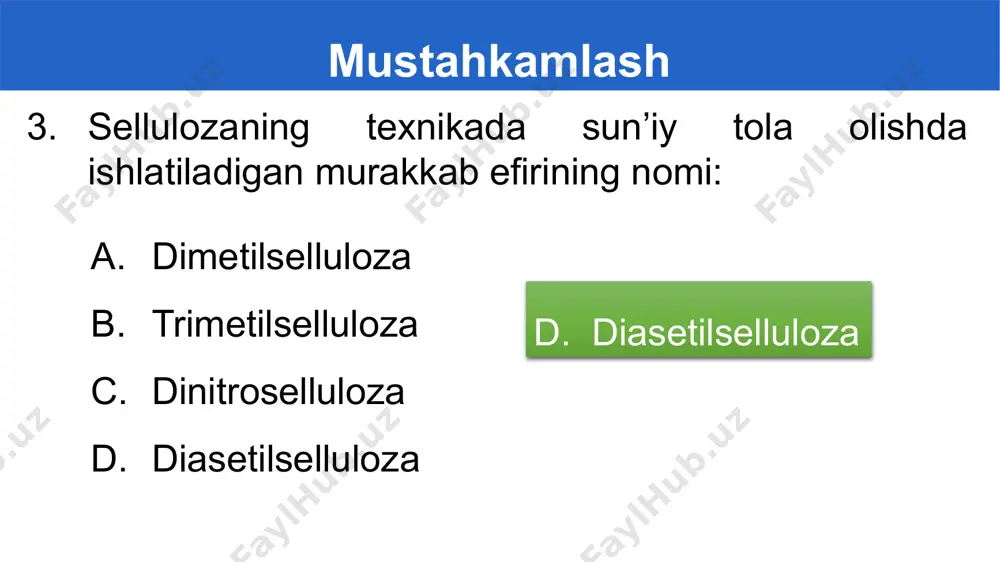 polisaxaridlar. kraxmal va selluloza - Page 4