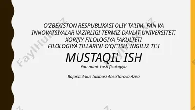 yoshfizologiya — PPTX