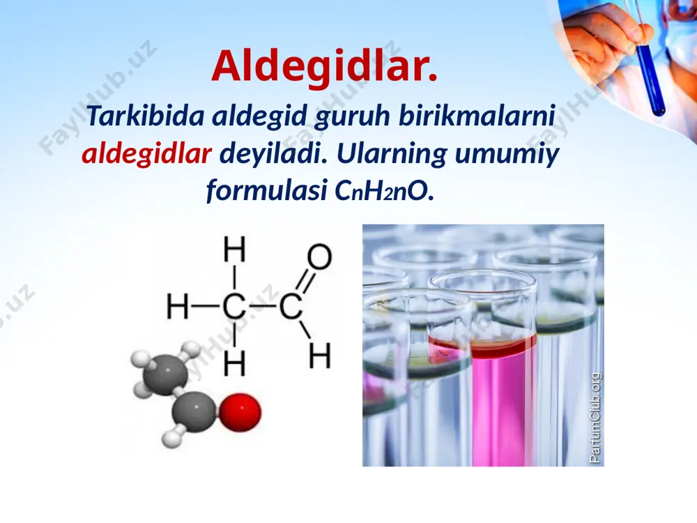 oksobirikmalar. aldegidlar. olinishi va xossalari - Page 3