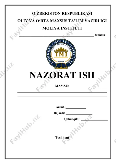 mahsulot (ish, xizmat)larning kritik hajm darajasi va uning omilli tahlili — DOCX