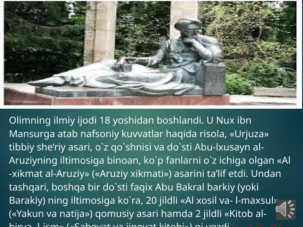 lik vujudga keldi. evropa olimlari e. bishmann, yu. ruska karra de vo, x. korbin, kruz xernandez, l. garde, a. m. guashon, x. ley, p. morividj, j. saliba xamda arab, turk va eron olimlari m. u. najotiy, a. n. nodir, j. sh. kanavotiy, said nafisiy, yaxyo maxdaviy, umar farrux, e. ixsonuғlu, f. raxmon, m. muso, x. faraba, m. shoxvardiy va boshqalar ibn sino ijodini urganishga ma’lum xissa qushdilar. rossiyalik olimlardan e. e. bertels, a. ya. borisov, i. s. braginskiy, s. i. gri¬goryan, b. a. petrov, b. a. rozenfeld, v. n. ternovskiy, a. v. sagadeev, m. m. rojanskaya, tojikiston olimlaridan s. ayniy, m. dinorshoev, t. mardonov, n. raxmatullaev, a. baxovuddinov, yu. nuraliev bu yunalishning rivojlanishiga xizmat qildilar. uzbekistonda ibn sino asarlarini tarjima va tadkik etishda sharkshunos olimlar s. mirzaev, a. murodov, a. rasulov, u i. karimov, yu. n. zavadovskiy, a. a. semyonov, m. a. sale, p. g. bulgakov, sh. shoislomov, e. talabov, …