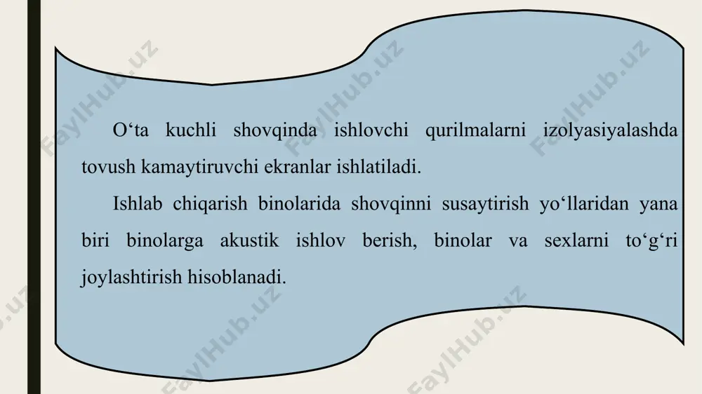shovqindan muhofazalanish yo’llarini o’rganish - Page 5